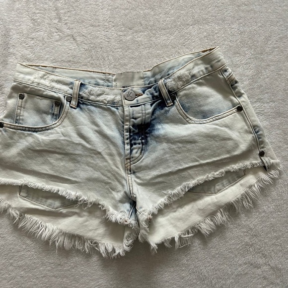One Teaspoon BONITA LOW WAIST DENIM SHORT - Picture 7 of 11